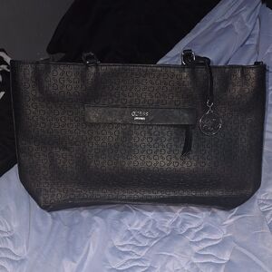 GUESS Monogram Black Tote